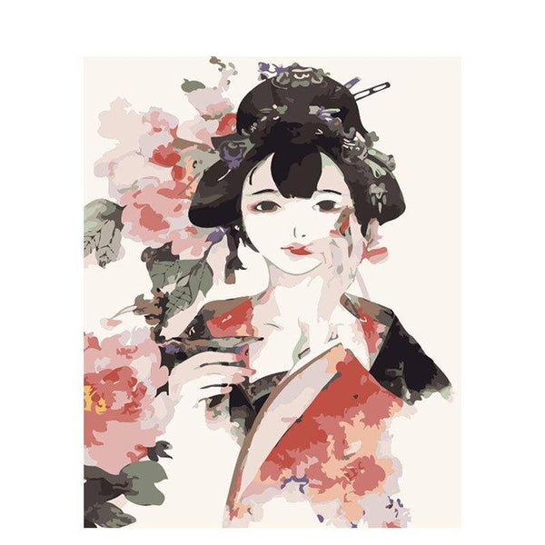 Asian Style Painting by Paint with Number