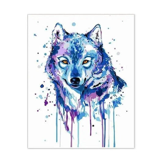 Blue Wolf by Paint with Number