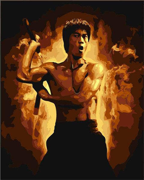 Bruce Lee by Paint with Number