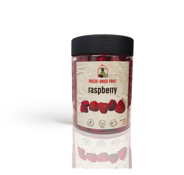 Freeze Dried Raspberry Snack by The Rotten Fruit Box