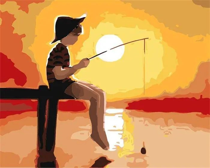 Catching Fish by Paint with Number