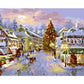 Christmas Snow Street by Paint with Number