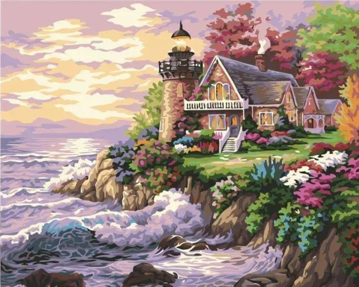 Coastal House by Paint with Number