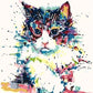 Color Festival Cat by Paint with Number