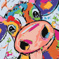 Colorful Cow by Paint with Number