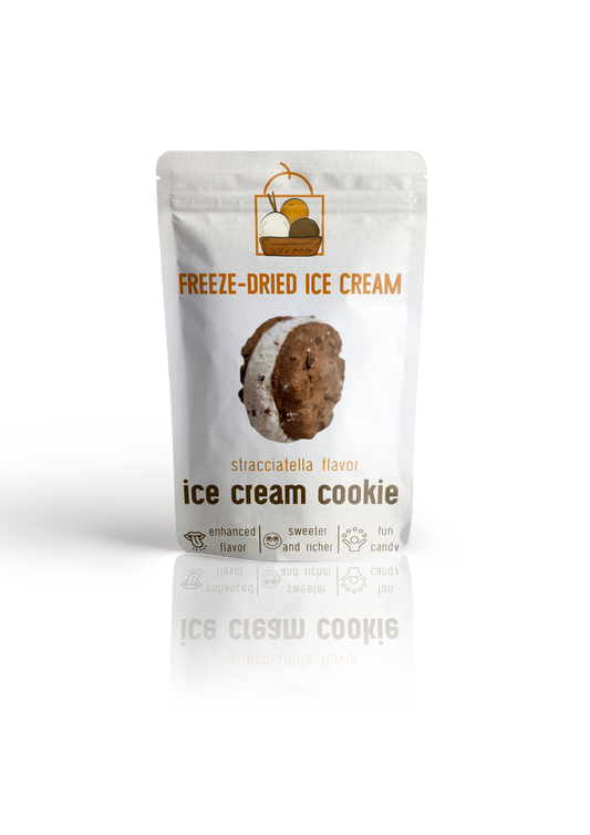 Freeze-Dried Ice Cream Cookie - Stracciatella by The Rotten Fruit Box