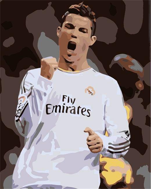 Cristiano Ronaldo by Paint with Number
