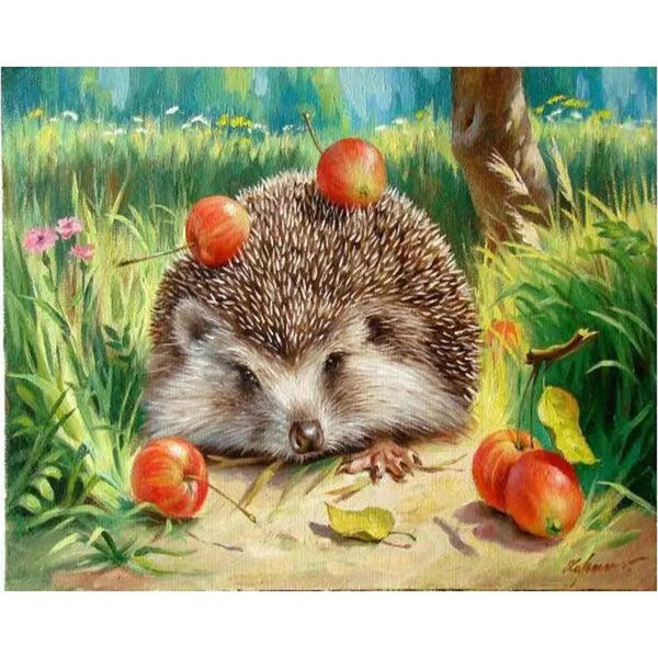 Cute Hedgehog by Paint with Number