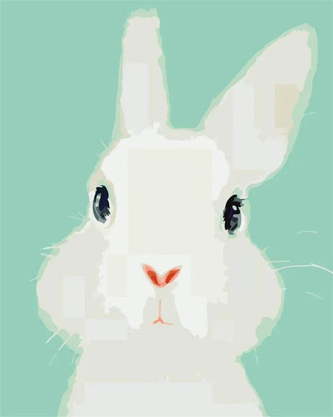 Cute Rabbit by Paint with Number