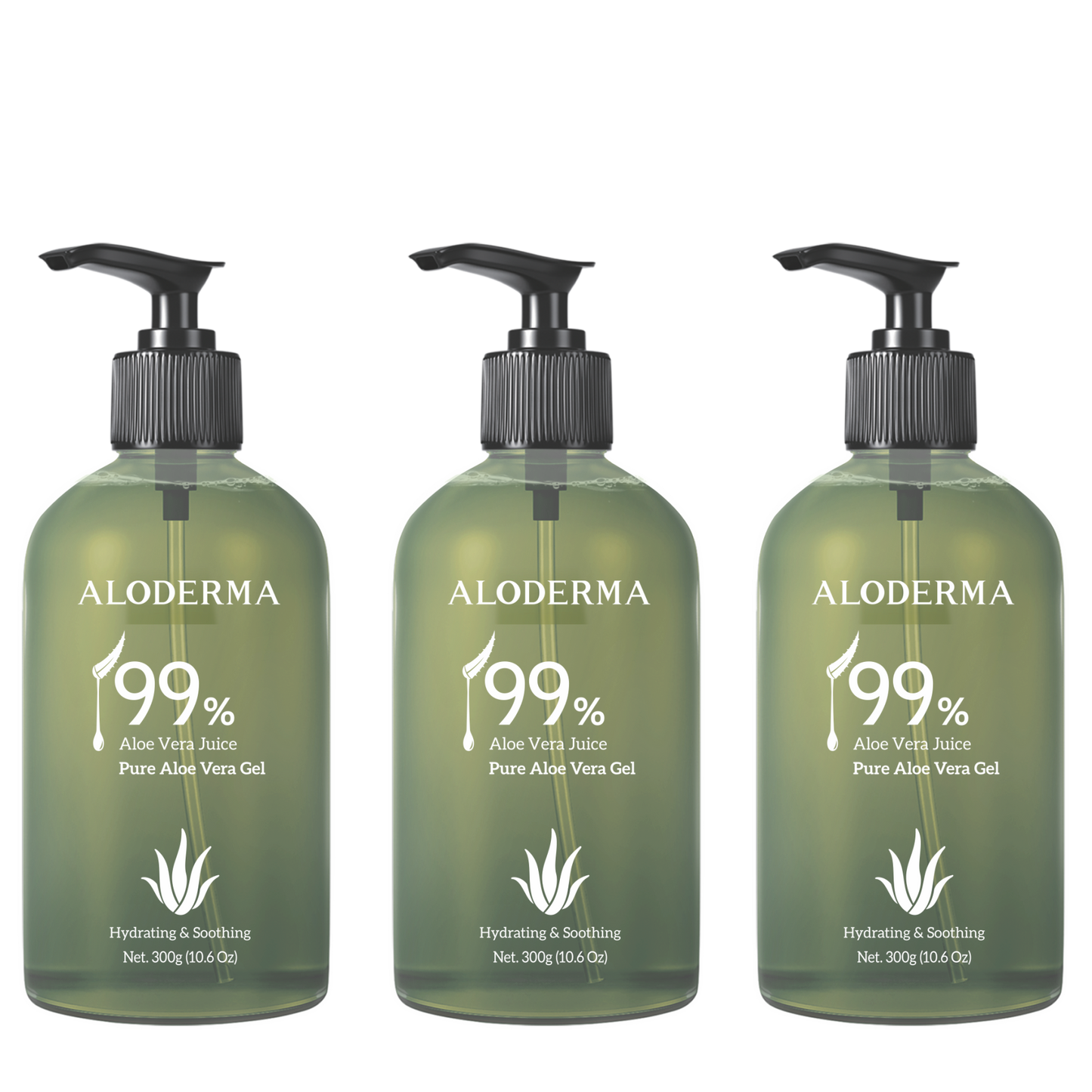 Aloderma Pure Aloe Vera Gel 300g by AloeCure