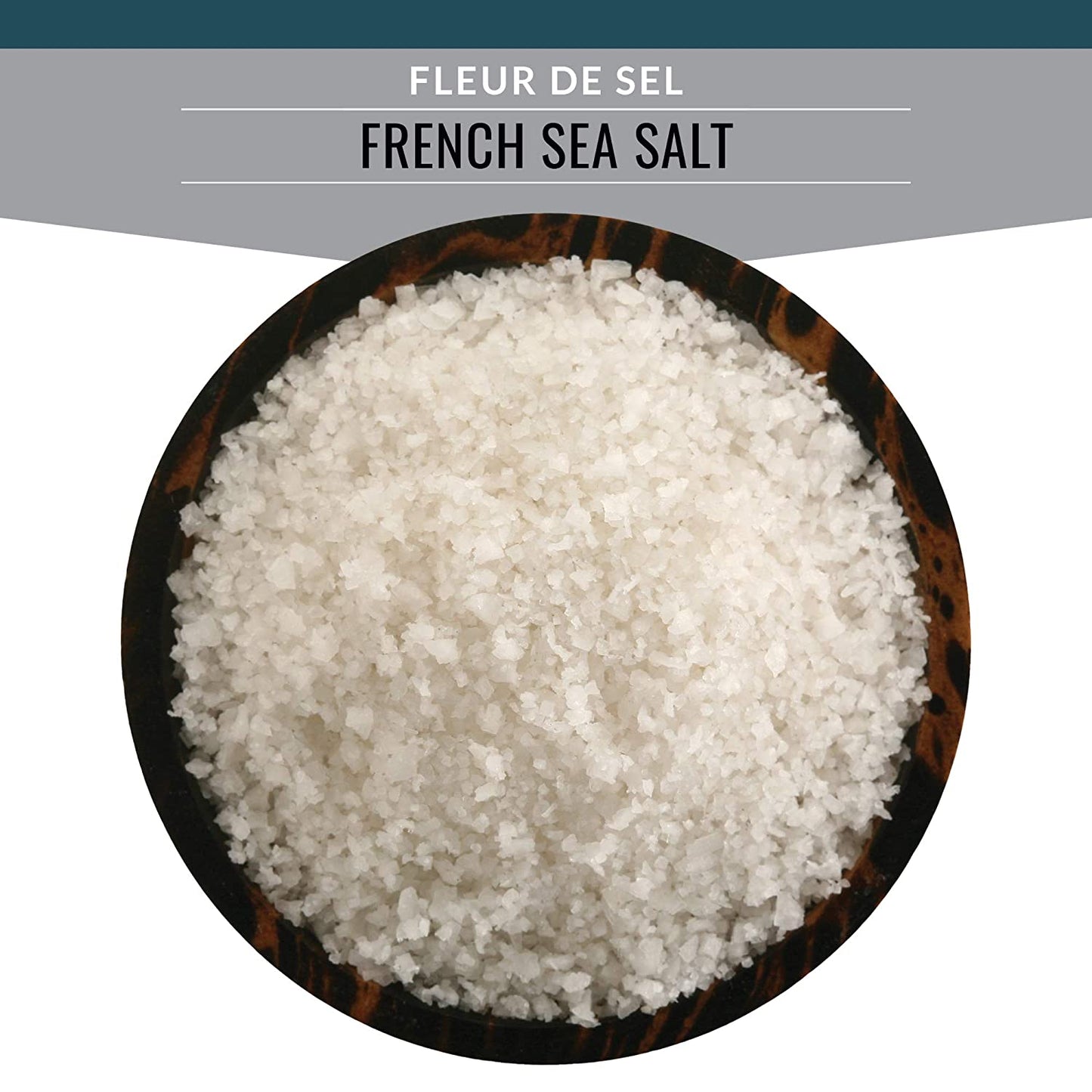 Fleur de Sel de Guérande Sea Salt (French Flower of Salt) - All Natural Product, Kosher Certified, Certified Authentic - by Alpha Omega Imports