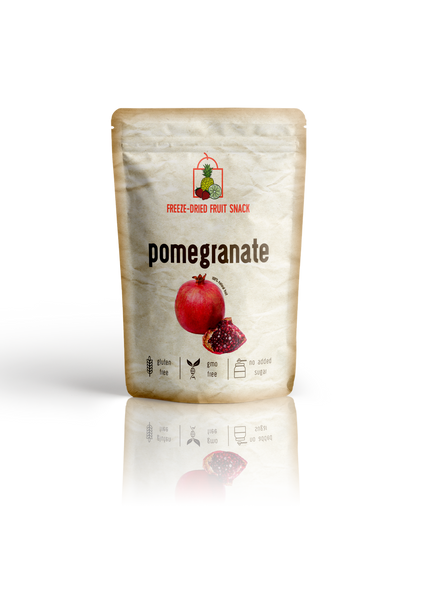 Freeze Dried Pomegranate Snack Pouch by The Rotten Fruit Box