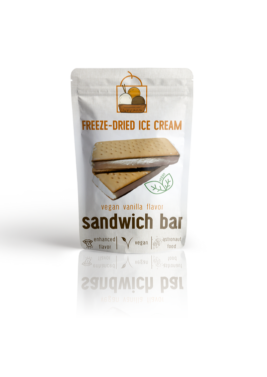Freeze-Dried Vegan Vanilla Ice Cream Sandwich by The Rotten Fruit Box
