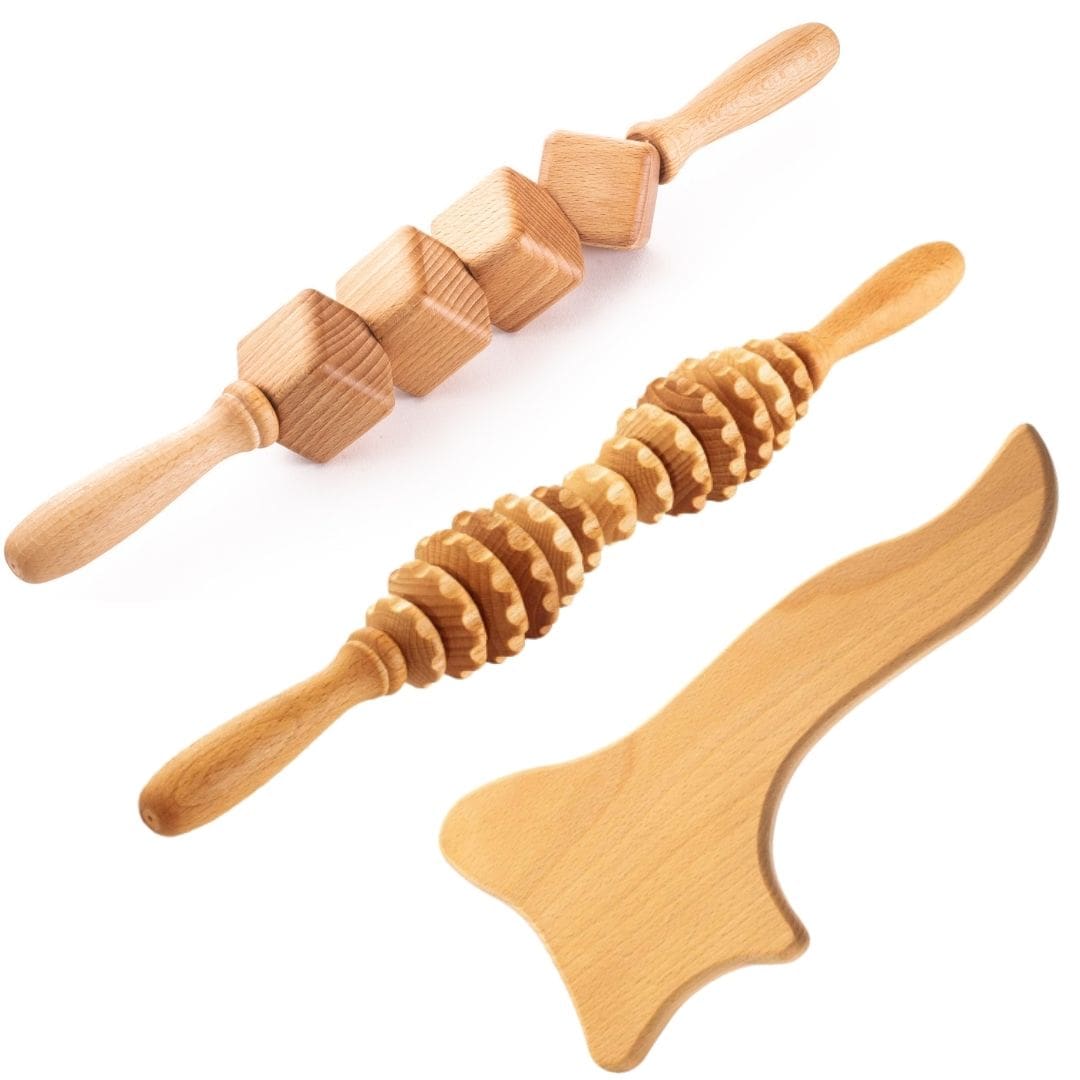 Maderotherapy Massagers Set - Recommended by Professionals by Mr. Woodware