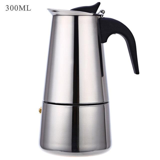 Stainless Steel Coffee Pot by Brown Shots Coffee