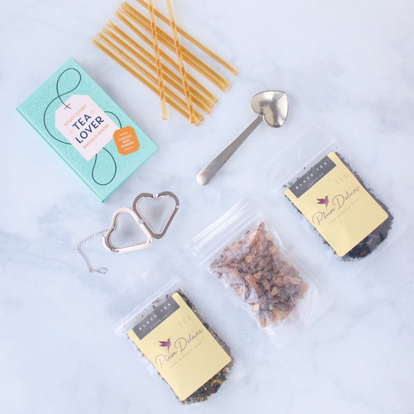Loose Leaf Tea Lover's Starter Kit by Plum Deluxe Tea - Lotus and Willow