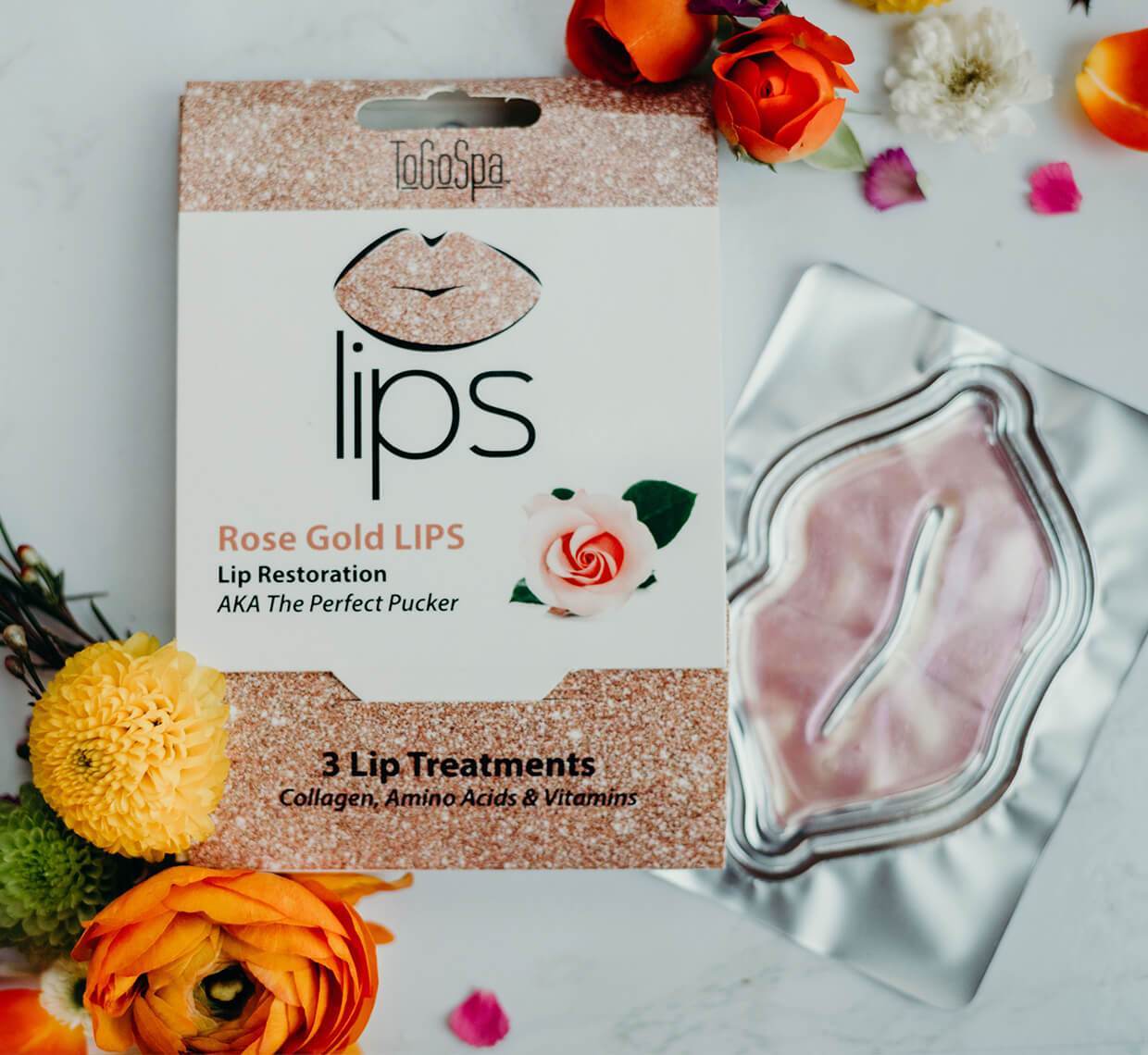 Rose Gold LIPS by ToGoSpa
