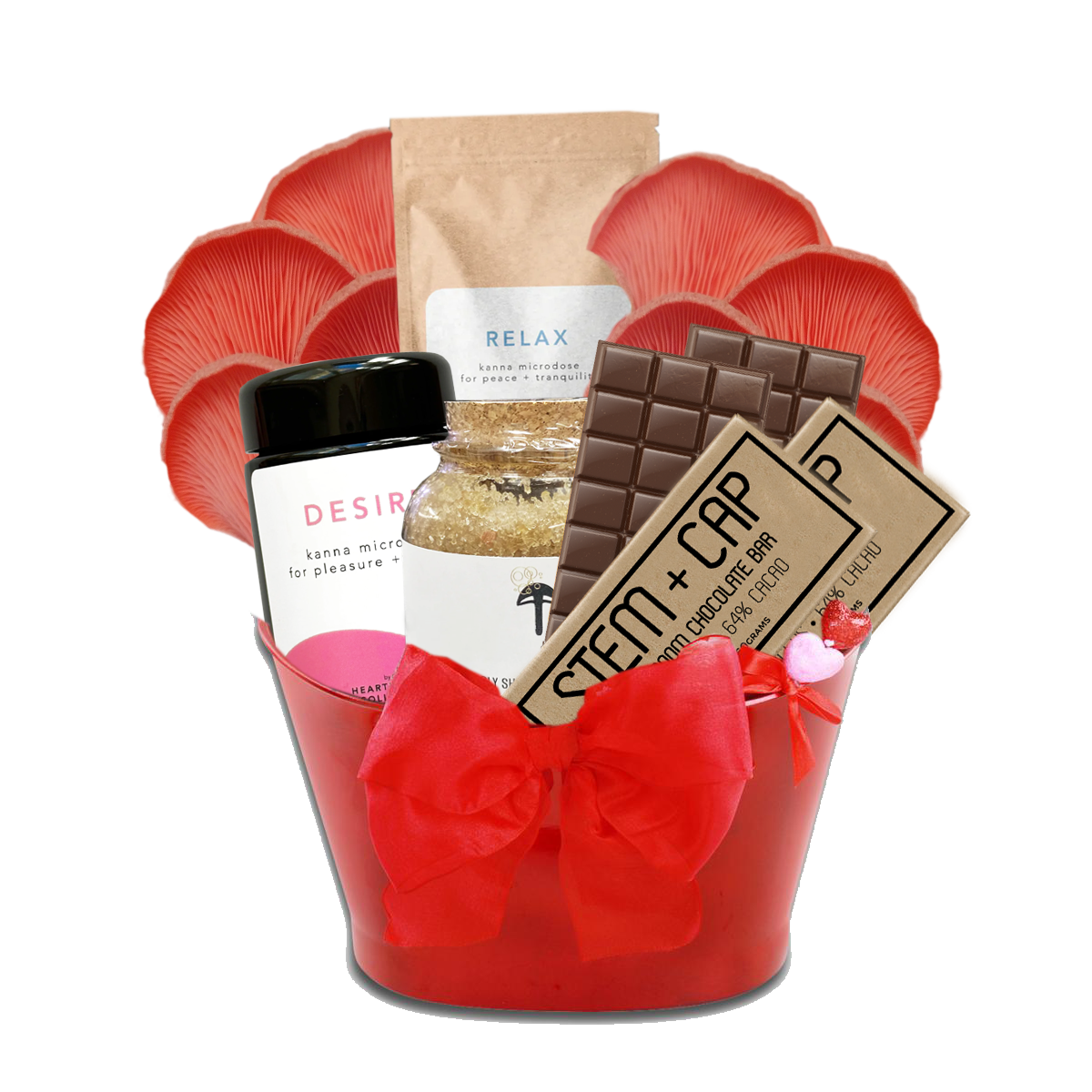 Feeling Mush Love Gift Basket by CULTUREShrooms - Lotus and Willow
